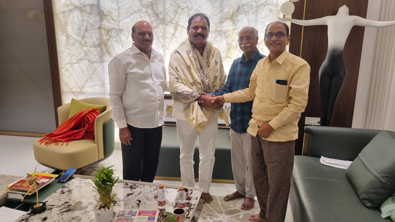 Felicitating Ragam Nagender Yadav Garu Corporator Serilingampally On his birthday.jpg